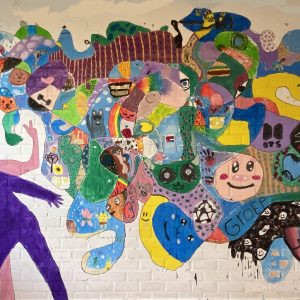 Muurschildering groep 8